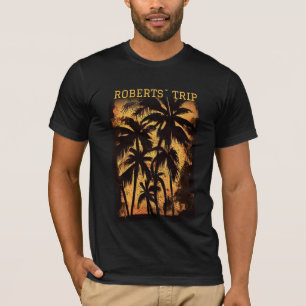 Family summer vacation beach palm trees T-Shirt