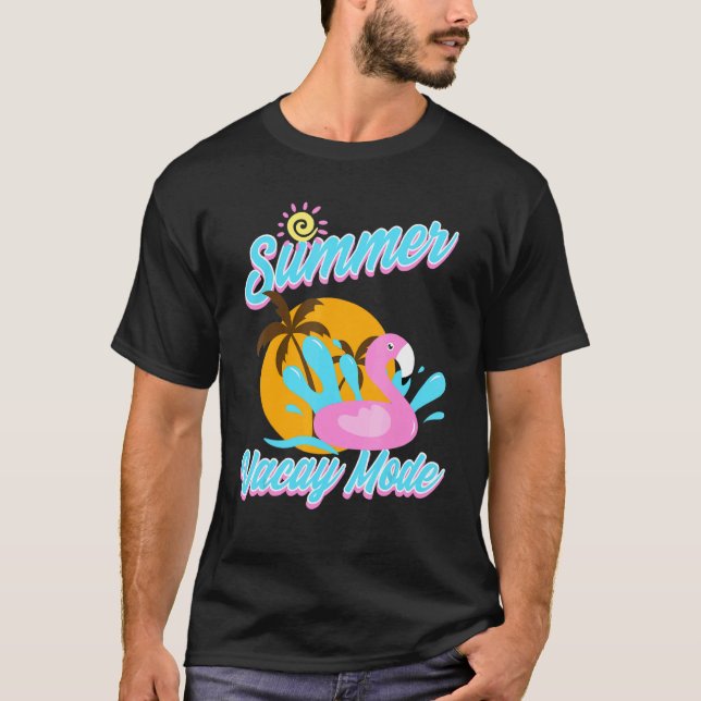 Family Summer Vacation Mode Palm Trees Vacay Beach T-Shirt (Front)