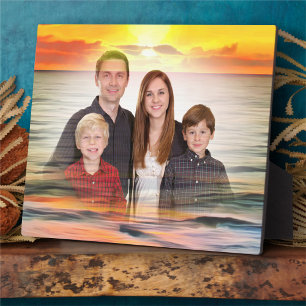 Family Sunset 1738 Plaque