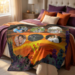 Family Sunset 2584 Fleece Blanket