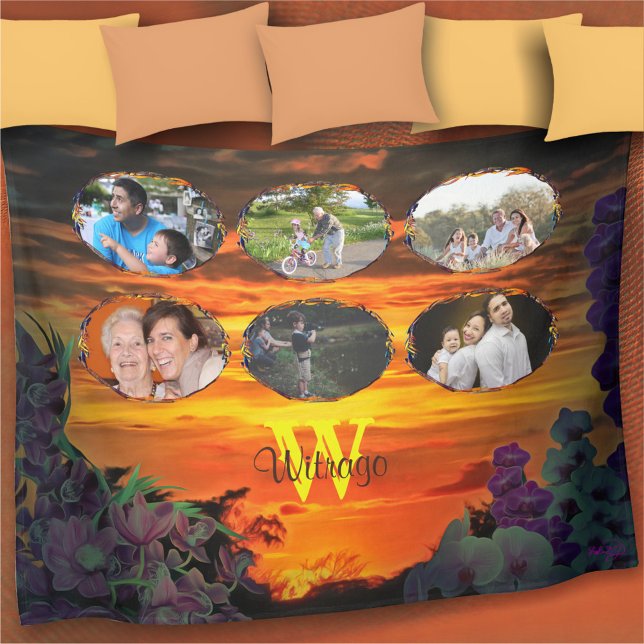 Family Sunset 2584 Fleece Blanket (Creator Uploaded)