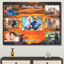 Family Sunset Collage 2584 Art