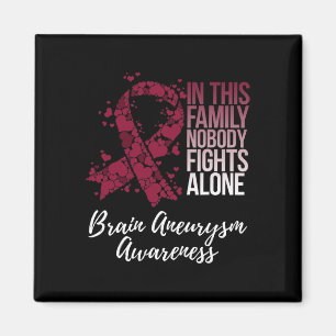Family Support Brain Aneurysm Awareness Magnet