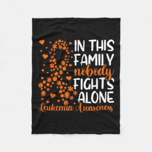 Family Support Leukaemia Awareness Fleece Blanket