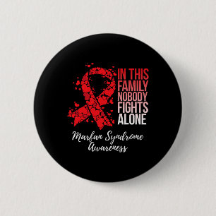 Family Support Marfan Syndrome Awareness  6 Cm Round Badge