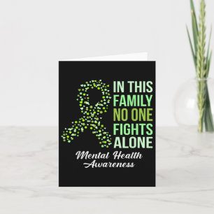 Family Support Mental Health S Awareness Ribbon Card