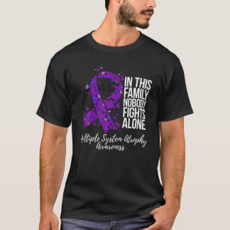 Family Support Multiple System Atrophy Awareness T T-Shirt