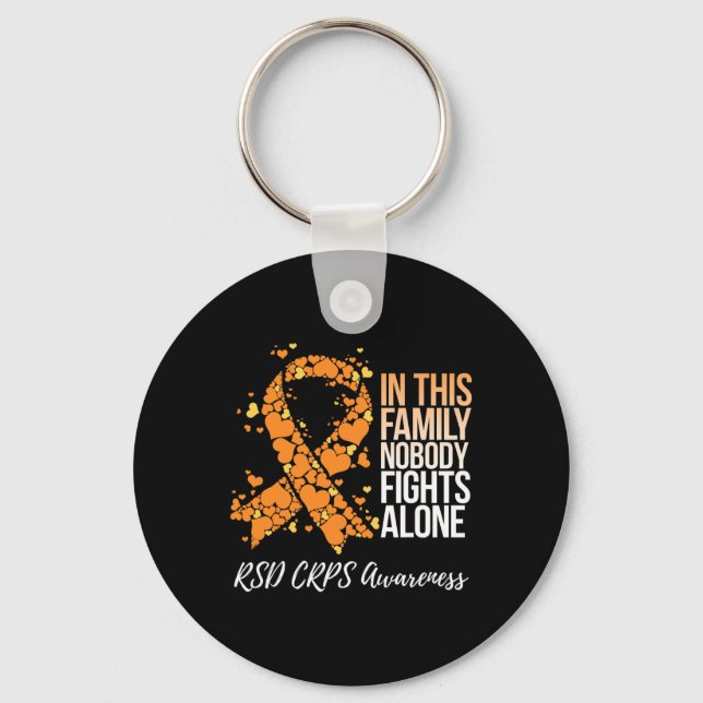Family Support Tee Rsd Crps Awareness  Key Ring (Front)