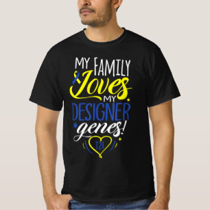 Family T21 World Down Syndrome Awareness Day Kids  T-Shirt