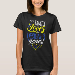 Family T21 World Down Syndrome Awareness Day Kids T-Shirt