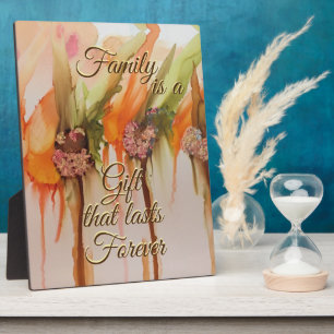 “Family” Tabletop Plaque with Easel