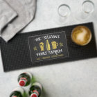 Family Taproom Personalised Home Bar Rustic Black