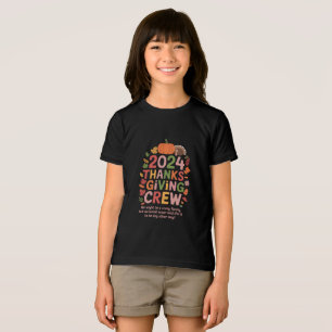 Family Thanksgiving 2024 Crew Turkey Matching Tri-Blend Shirt