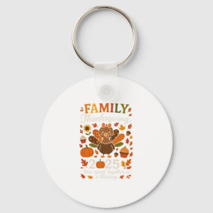 Family Thanksgiving 2025 Matching Turkey Crew Fall Key Ring