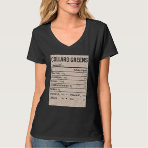 Family Thanksgiving  Collard greens Nutrition Fact T-Shirt