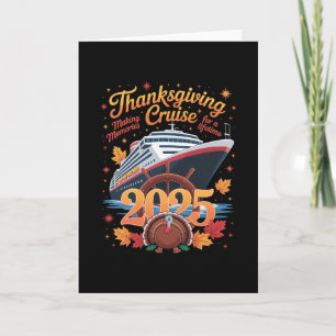 Family Thanksgiving Cruise 2025 Vacation Trip Ship Card