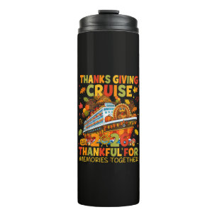 Family Thanksgiving Cruise 2026 Vacation Trip Thermal Tumbler