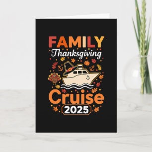 Family Thanksgiving Cruise Squad 2025 Matching Men Card