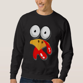 Family Thanksgiving Day  Turkey Face Friendsgiving Sweatshirt