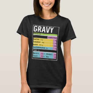 Family Thanksgiving  Gravy Nutrition Facts T-Shirt