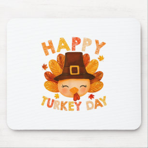 Family Thanksgiving Happy Turkey Day Cute Men Wome Mouse Pad