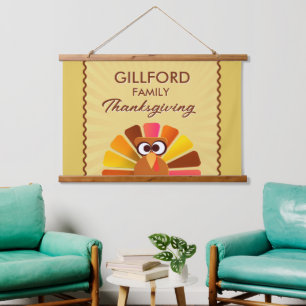 Family Thanksgiving Personalised wall Hanging Tapestry