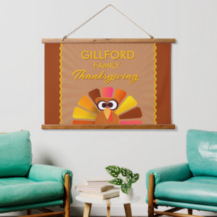 Family Thanksgiving Personalised wall Hanging Tapestry