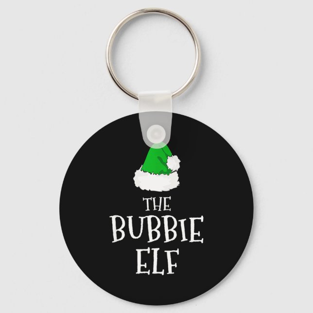 Family The Bubbie Elf Christmas Matching Pajama Fu Key Ring (Front)