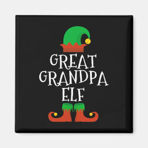 Family The Great Grandpa Elf Christmas Pj Pajama X Magnet