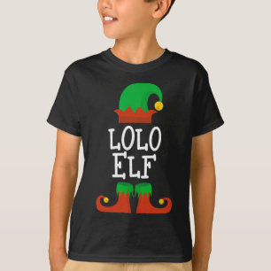 Family The Lolo Elf Christmas Matching Pj Pajama X T-Shirt