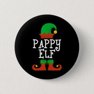 Family The Pappy Elf Christmas Matching Pj Pajama  6 Cm Round Badge
