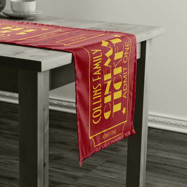 Family Theatre Tickets Short Table Runner (Creator Uploaded)