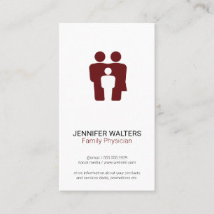 Family Therapist Physician Business Card