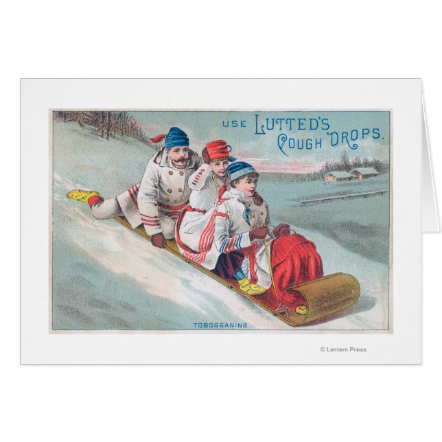 Family Tobogganing and Using Lutted Cough (Front Horizontal)