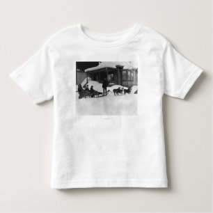 Family travelling by Dog Sled in Alaska Toddler T-Shirt