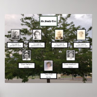 Family Tree 3 Generation Photo Names Summertime