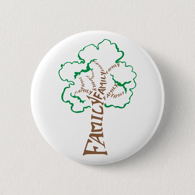 Family Tree 6 Cm Round Badge (Front)