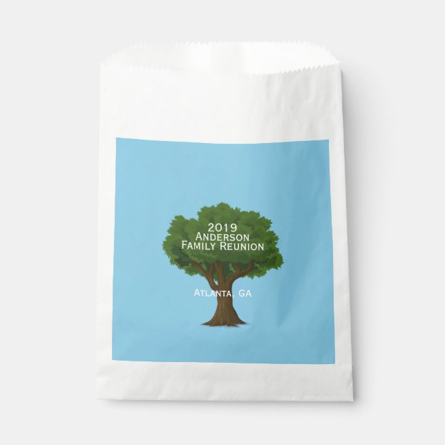 Family Tree and Name | Family Reunion Favour Bags (Front)
