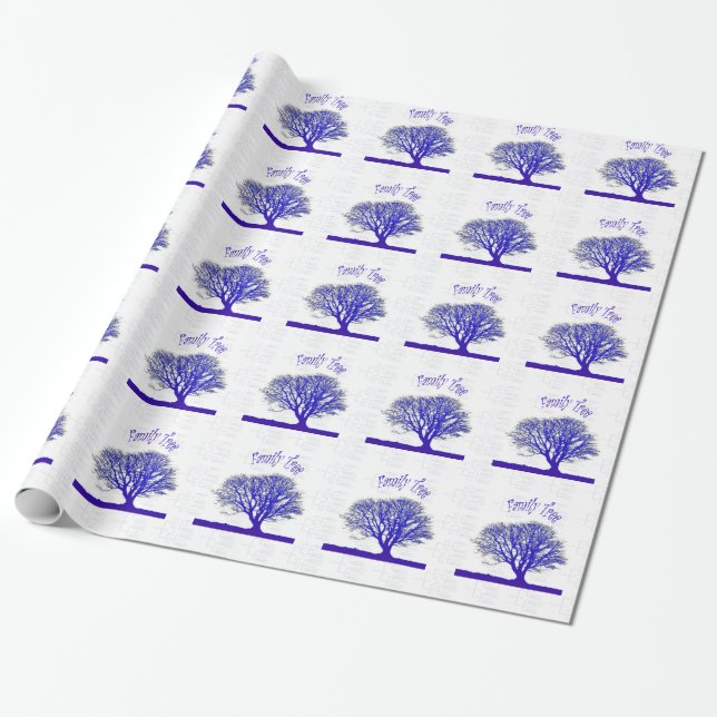 Family Tree Collection Wrapping Paper (Unrolled)