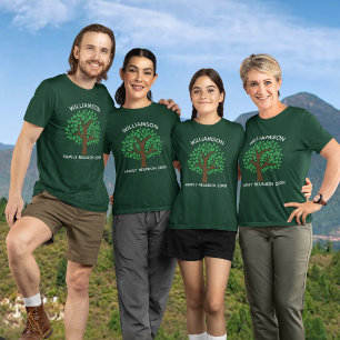 Family Tree Cool Custom Matching Reunion T-Shirt