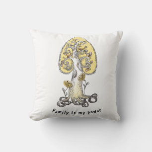 Family tree  cushion