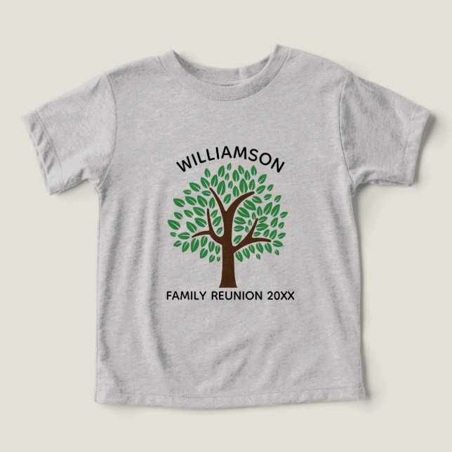 Family Tree Cute Custom Reunion Party (Design Front)
