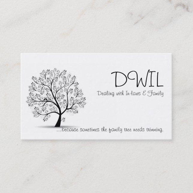 Family Tree DWIL Card (Front)