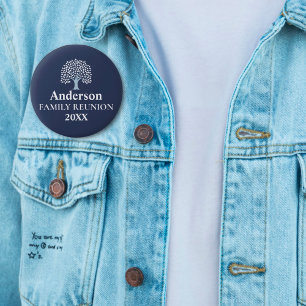 Family Tree Family Reunion Custom Name/Date 6 Cm Round Badge