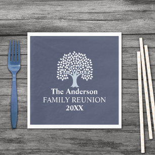 Family Tree Family Reunion Custom Name/Date Napkin
