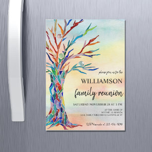  Family Tree Family Reunion Invitation Magnet