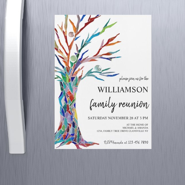  Family Tree Family Reunion Invitation Magnet (Creator Uploaded)