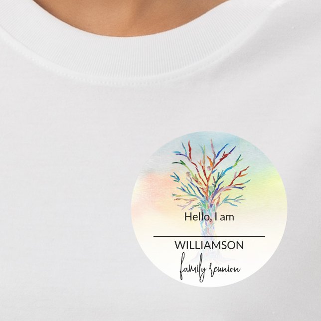 Family Tree Family Reunion Name Tag (Creator Uploaded)