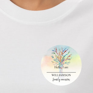 Family Tree Family Reunion Name Tag