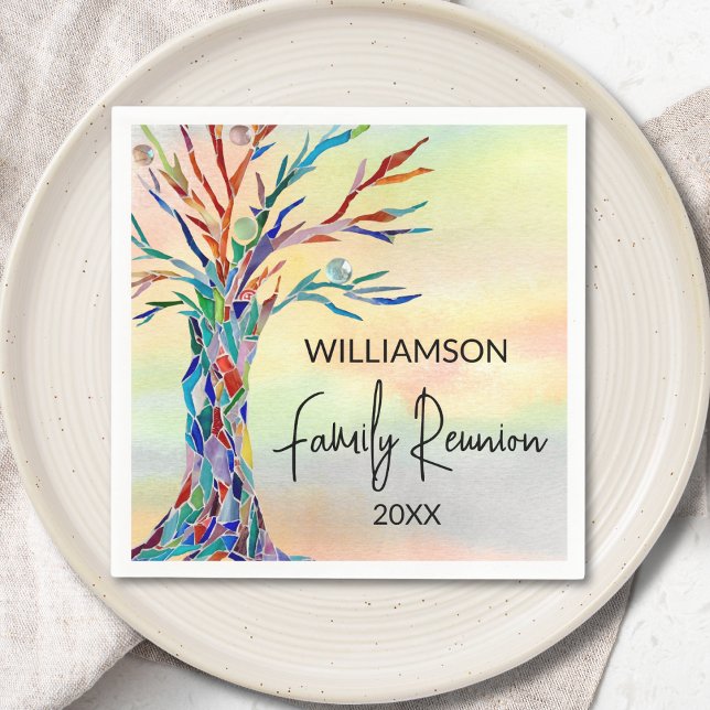 Family Tree Family Reunion Napkin (Creator Uploaded)